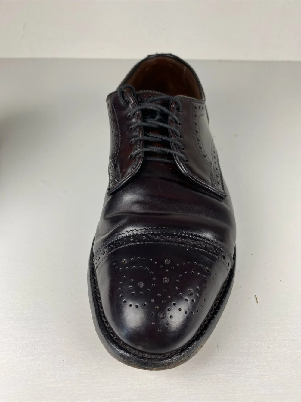 Allen Edmonds Sanford 5297 Shell Cordovan Burgundy‎ Cap Toe Men’s 9D Vintage 95